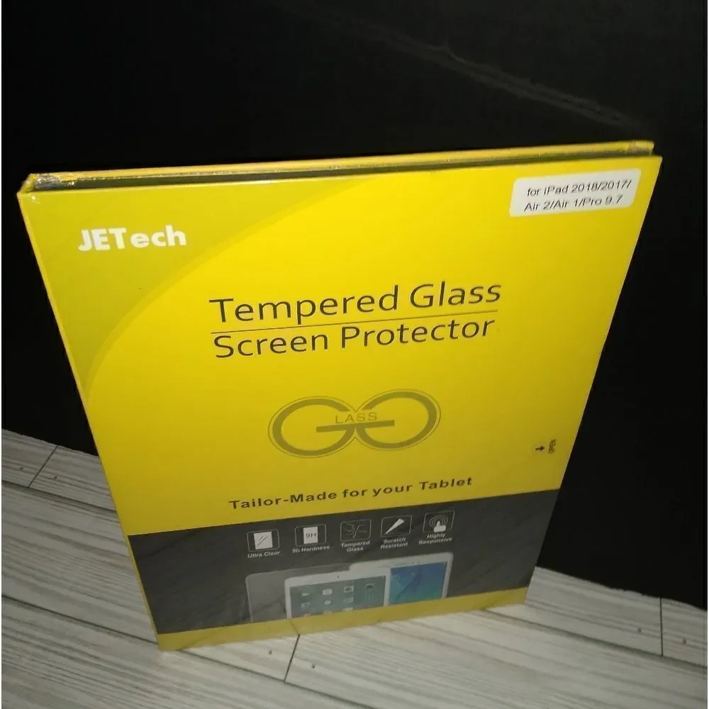 JETech Screen Protector for iPad Pro 9.7 iPad Air 1 2 Tempered Glass 2-Pack
